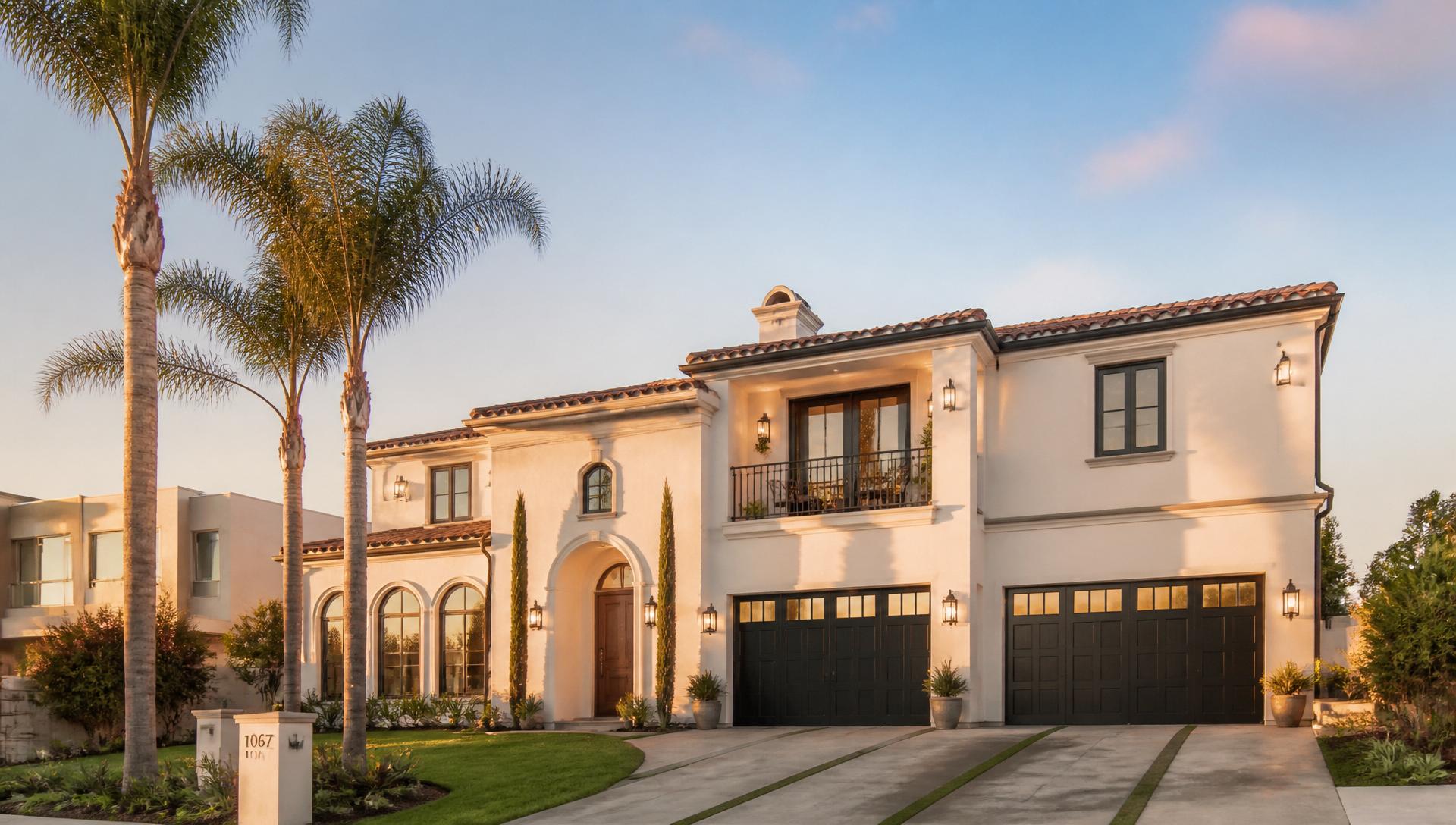 Beautifully cleaned Southern California luxury home exterior