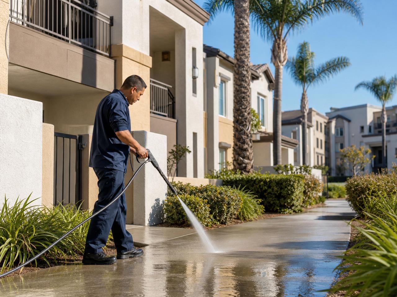 Exterior cleaning for apartment communities and managed properties