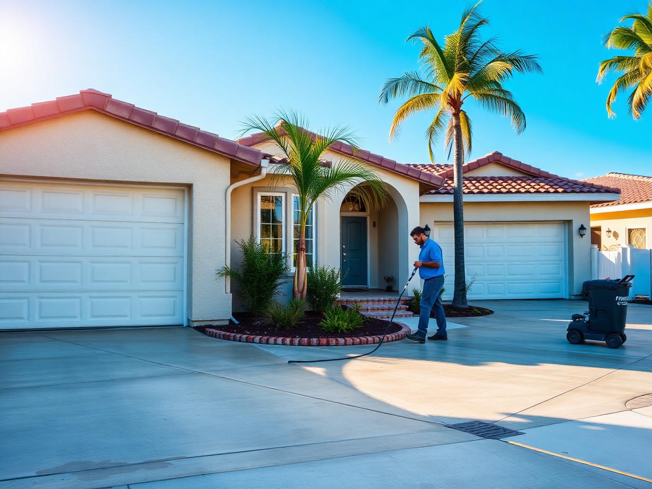Residential exterior cleaning by Aqua Professional Services